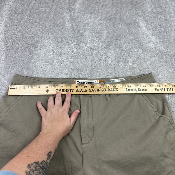 Tailor‎ Vintage Chino Pants Mens 38x30 Beige Cotton Straight Fit Workwear - Picture 7 of 9
